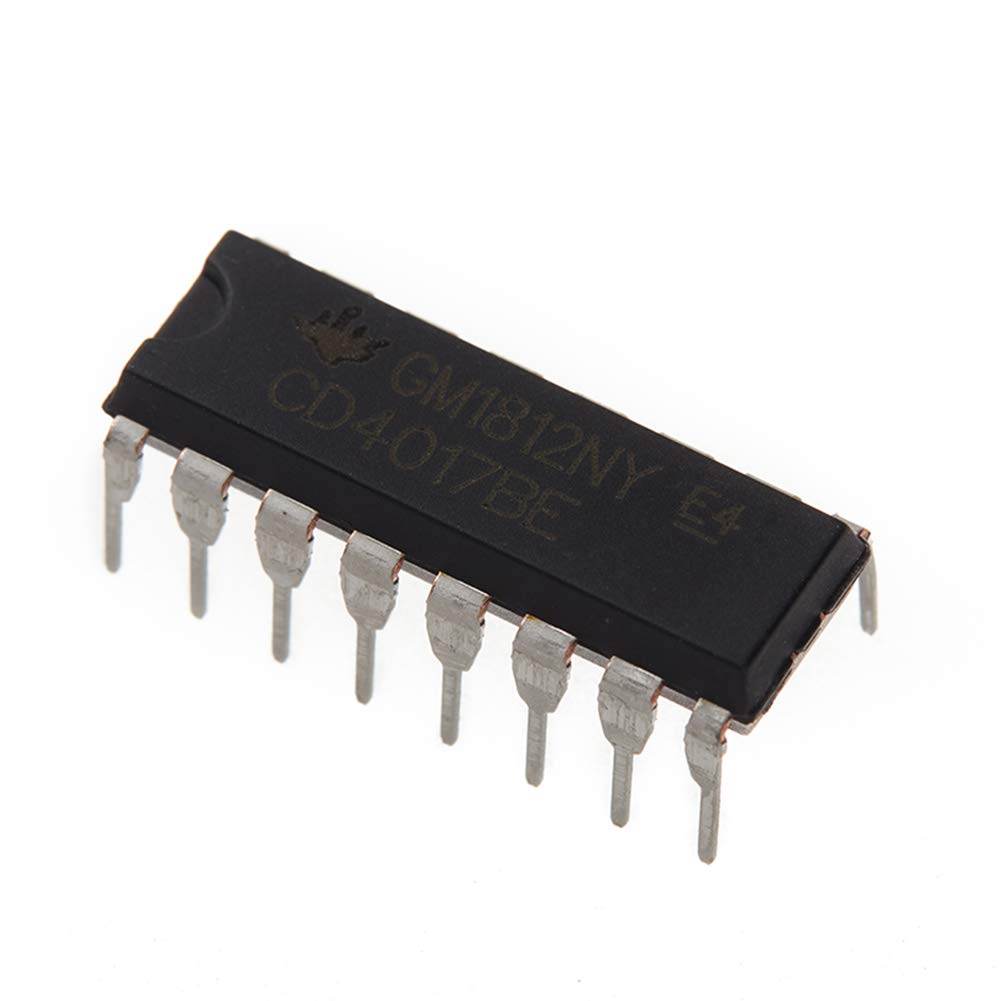 20pcs cd4017 decimal counter with ten decoded outputs pulse distributor
