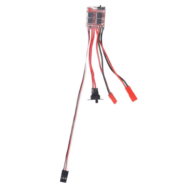 4 pcs mini rc 20a brushed esc motor speed rc esc 2khz forward reverse brush brake rc 2s for controller boat rc car tank