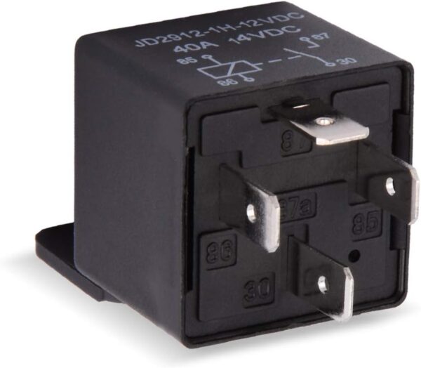 ehdis car relay 4 pin 12v 40amp spst model no.: jd2912 1h 12vdc 40a 14vdc, auto switches & starters,pack of 2