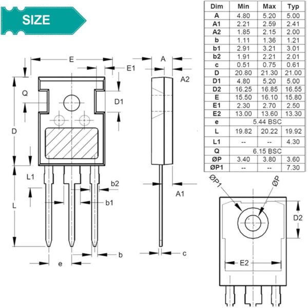 6pcs irfp260 irfp260n mosfet transistors 200v 50a power mosfets transistor n channel to 247 for electronic circuit diy