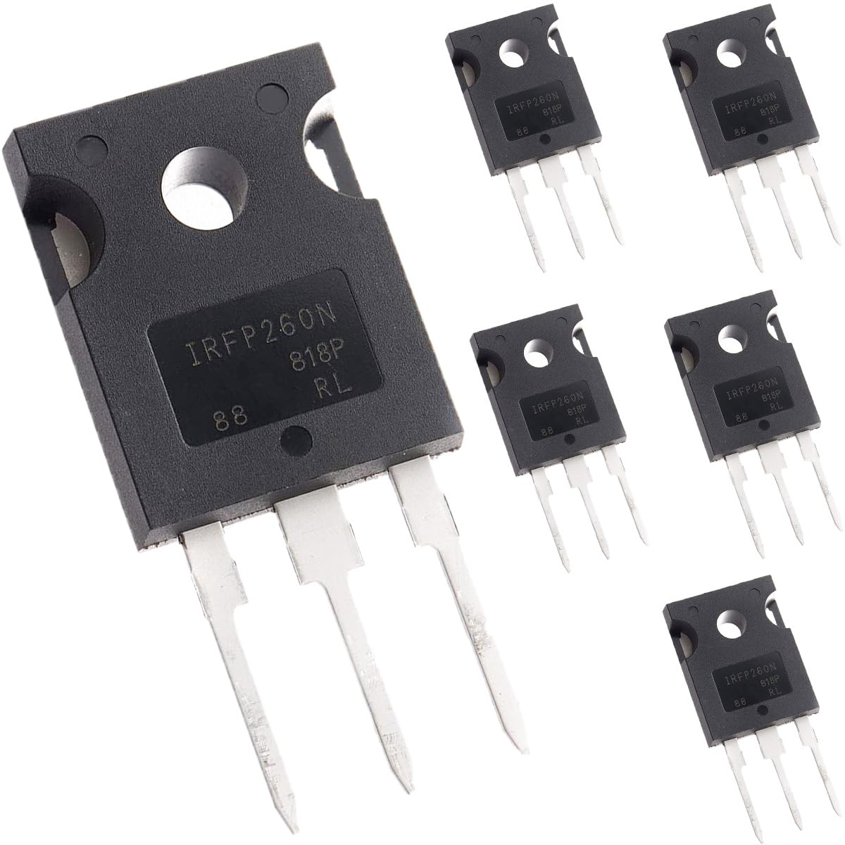 6pcs irfp260 irfp260n mosfet transistors 200v 50a power mosfets transistor n channel to 247 for electronic circuit diy