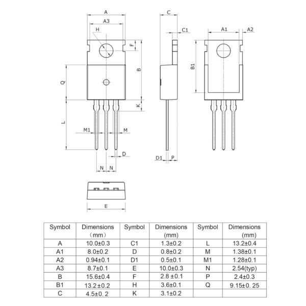 irlz44n irlz44 mosfet transistors 47a 55v irlz44npbf logic level mosfets 47 amp 55 volt to 220 (pack of 10pcs)