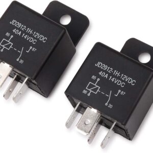 ehdis car relay 4 pin 12v 40amp spst model no.: jd2912 1h 12vdc 40a 14vdc, auto switches & starters,pack of 2