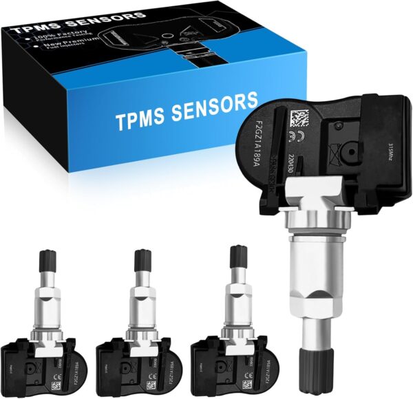 upgraded f2gz1a189a tpms sensor fit for: ford f150 explorer fusion edge for: mustang ranger for: lincoln mkz mkx continental 2016 2021 tire pressure monitoring f2gz 1a189 a black (set of 4)