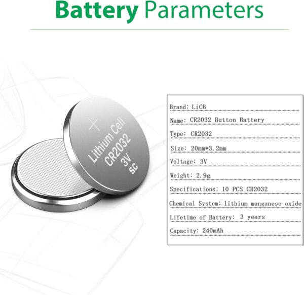 licb cr2032 3v lithium battery(10 pack)