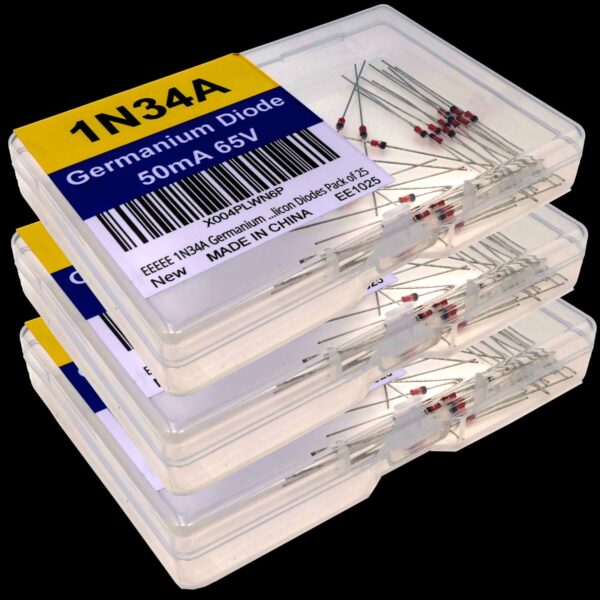 eeeee 1n34a germanium diode (25pcs) 1n34 50ma 65 volt 65v 50 millimap in34a 1n34 in34 electronic silicon diodes