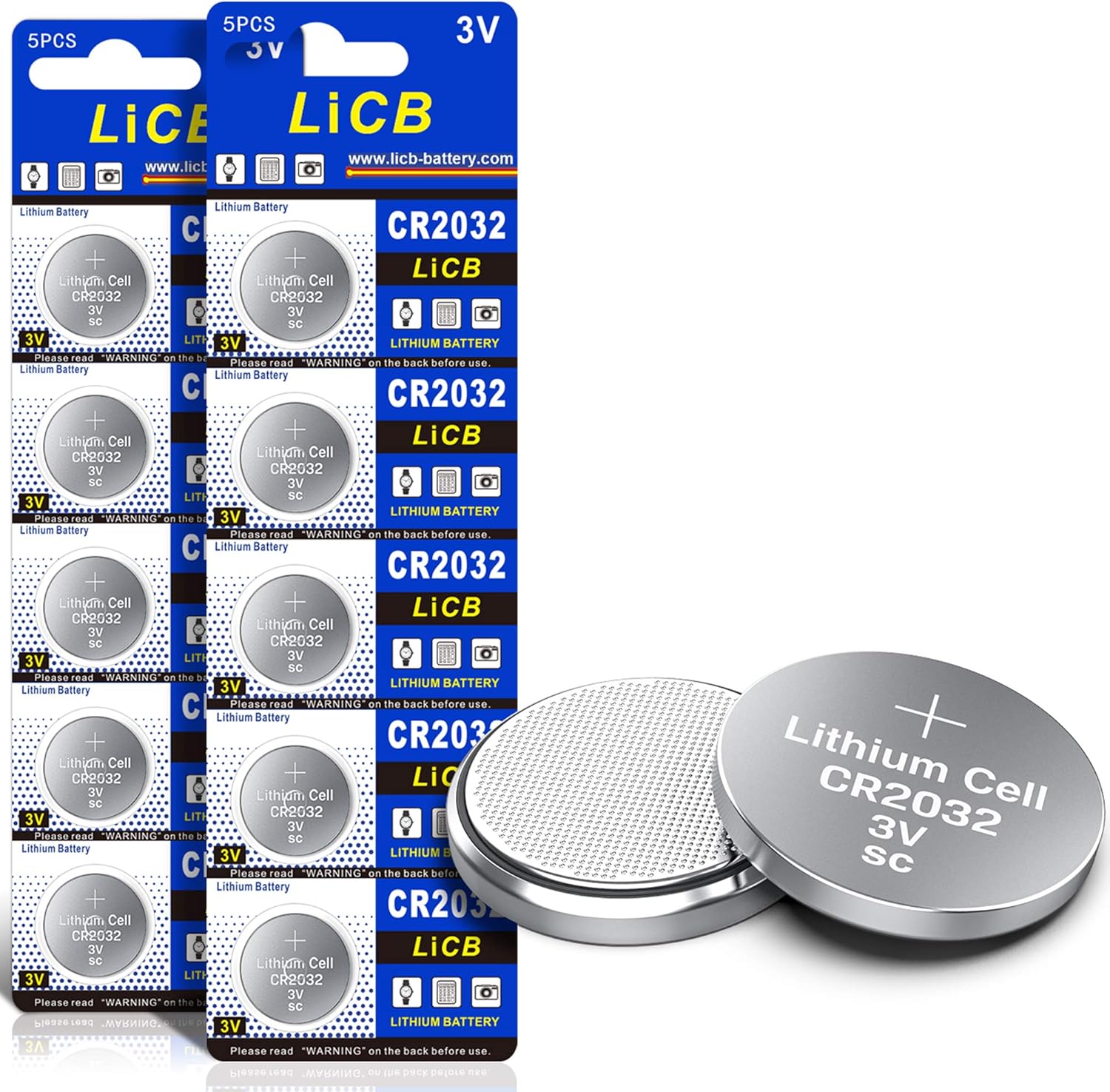 licb cr2032 3v lithium battery(10 pack)