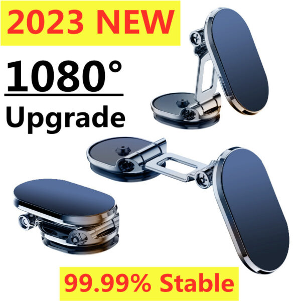 Rotate Metal Magnetic Car Phone Holder Foldable Universal Mobile Phone Stand Air Vent Magnet Mount GPS Support - Image 5