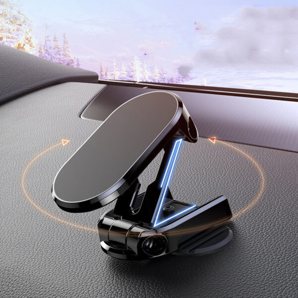 Rotate Metal Magnetic Car Phone Holder Foldable Universal Mobile Phone Stand Air Vent Magnet Mount GPS Support - Image 9