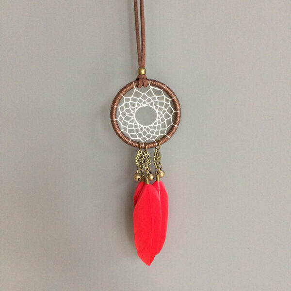 Creative feather car pendant safety car accessories - Image 5