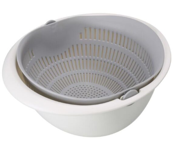 Double-Dish Sink Drain Basket Kitchen Panning Wash Fruit Basket - Image 10