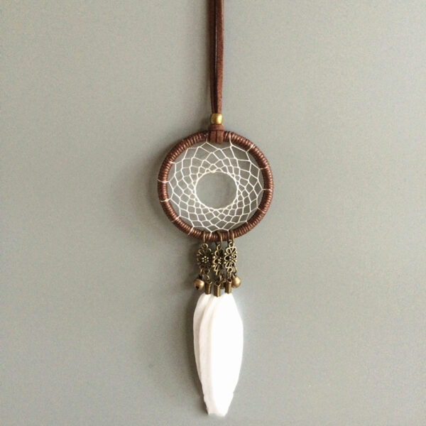 Creative feather car pendant safety car accessories - Image 4