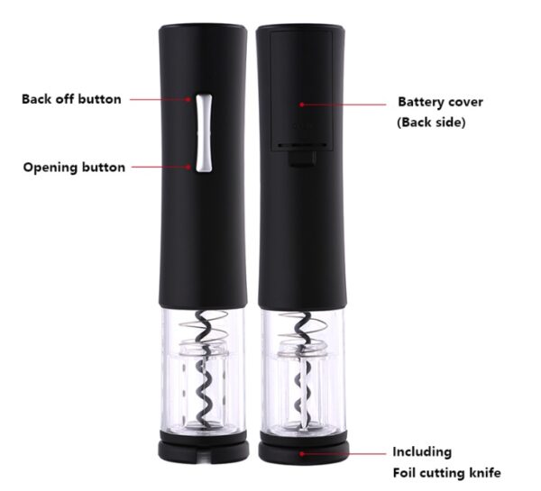 Electric Wine Opener Corkscrew Foil Cutter Set Automatic High-end Bottle Opener For Wine Kitchen Gadgets Can Opener - Image 7