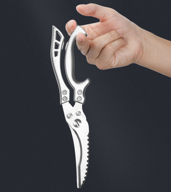 Kitchen Multifunctional Scissors Stainless Steel Chicken Bone Cleaver Knife Meat Fruit Boning Fish Scissors Scale Clean Scissors - Image 9