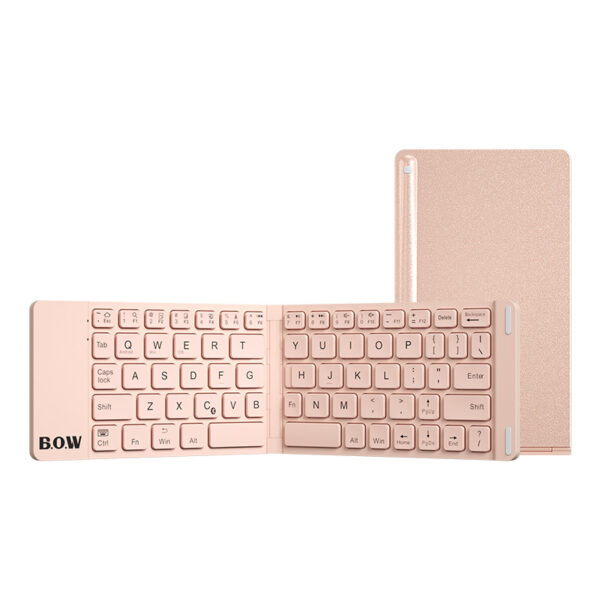 New Style Folding Bluetooth Keyboard And Mouse Set Wireless Mute Portable Keyboard For Business And Travel - Image 3