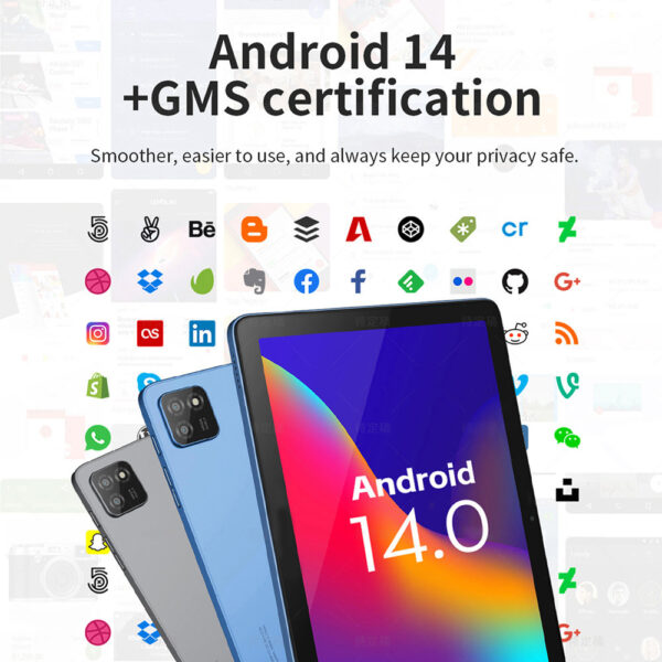 G-tab T9 Rockchip RK3562 Quad Core 3GB 3GB RAM 64GB ROM 10.1 Inch Android 14 Tablet PC  Grey - Image 2