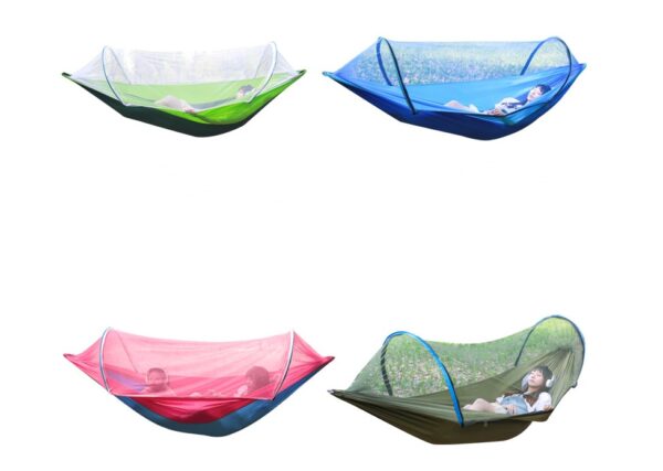2 Person Portable Outdoor Mosquito Parachute Hammock - Image 2
