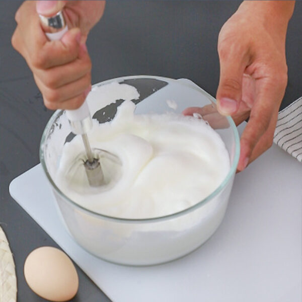 Semi-automatic Stainless Steel Egg Beater Whisk Hand Pressure Rotating Manual Mixer Egg Tools Cream Stirrer Kitchen Accessories - Image 7