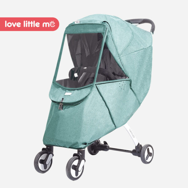 Stroller Windshield Rain Cover Universal Warm Winter Children Wind And Rain Protection - Image 5