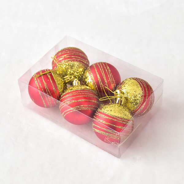 Party Plastic Christmas Ball Decorations Painted - Image 7
