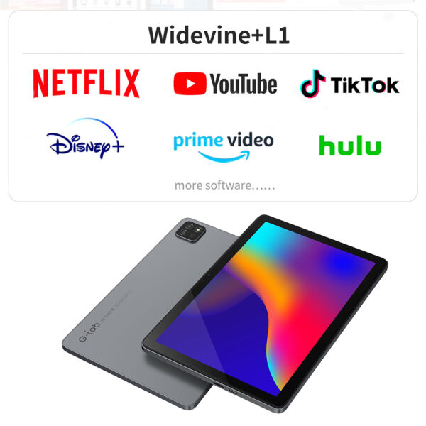 G-tab T9 Rockchip RK3562 Quad Core 3GB 3GB RAM 64GB ROM 10.1 Inch Android 14 Tablet PC  Grey - Image 6