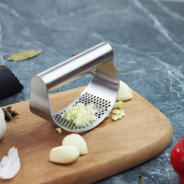 Upgraded Stainless Steel Garlic Press Squeezer Manual Garlic Ginger Rocker Crusher Garlic Cutting Mince Tools Kitchen Gadgets - Image 3