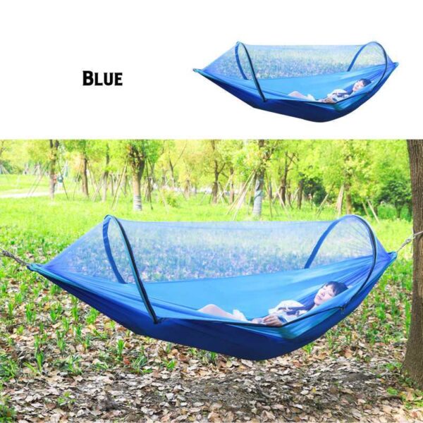 2 Person Portable Outdoor Mosquito Parachute Hammock - Image 9