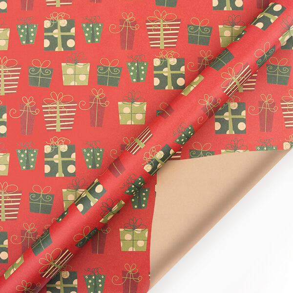 Vintage Christmas Kraft Wrapping Paper Christmas Gift Wrapping Paper - Image 7