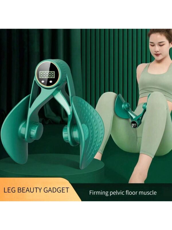 Inner Thigh Exerciser And Pelvic Floor Kegel Trainer With Resistance Bands And LED Counter - 3 Intensity Levels - Home Gym Equipment For Toning And Strengthening - Image 4