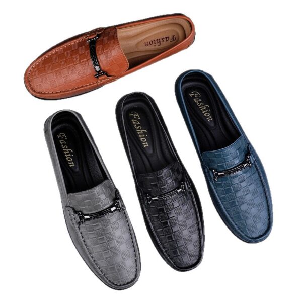 Slip-On Business Men's Soft Surface Casual Plus Size Loafers Leather Shoes - Image 4