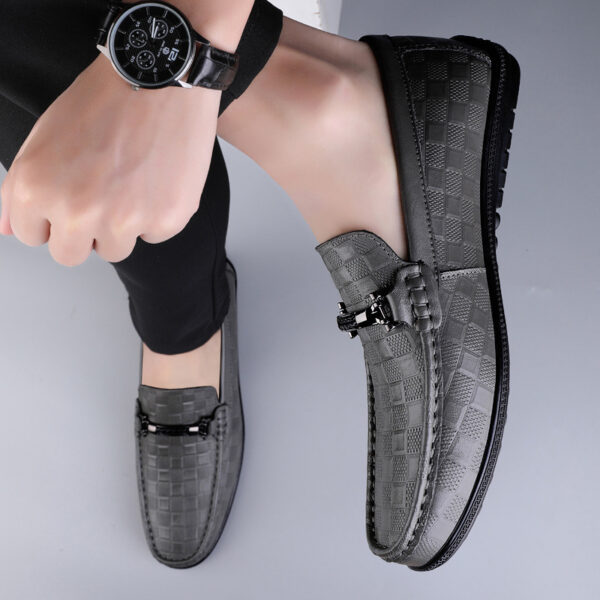 Slip-On Business Men's Soft Surface Casual Plus Size Loafers Leather Shoes - Image 2