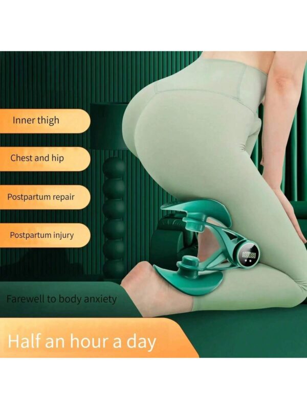 Inner Thigh Exerciser And Pelvic Floor Kegel Trainer With Resistance Bands And LED Counter - 3 Intensity Levels - Home Gym Equipment For Toning And Strengthening - Image 8