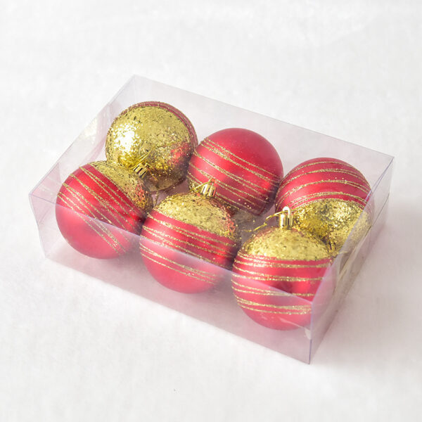 Party Plastic Christmas Ball Decorations Painted - Image 5