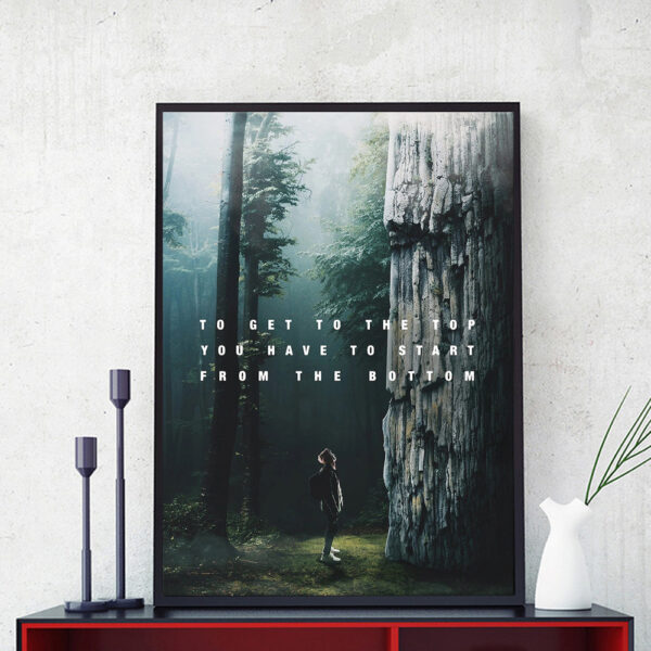 Modern Wall Decor Canvas Inspirational Quotes Painting Wall Art Poster Hit - Image 5