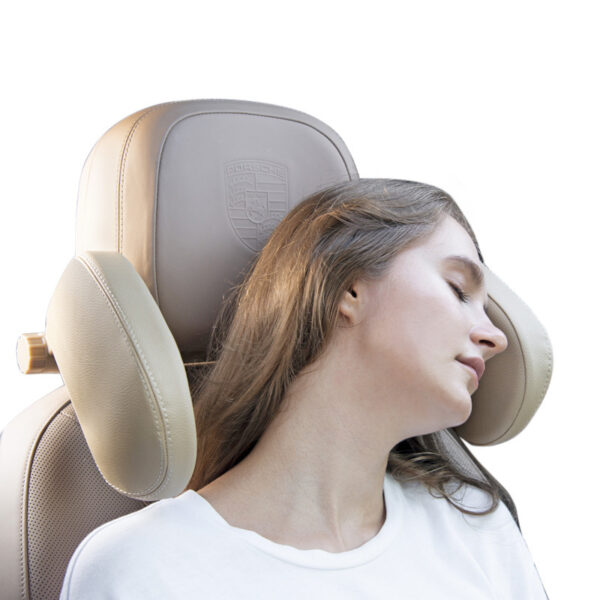 Car headrest pillow Sleep Adjustable Side Car Soft Travel Seat Headrest Auto Leather Support Neck Pillow Cushion car accessories - Image 9